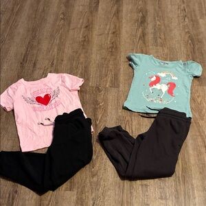 Cat & Jack Pink and Teal Kids Matching Sets